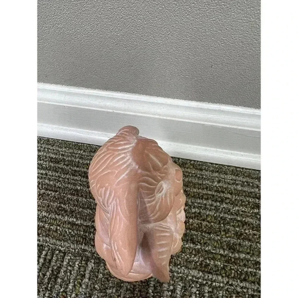 Terracotta Easter Bunny in Overalls With Basket CUTE!! 7" x 4.5" Holiday Spring - Picture 9 of 13